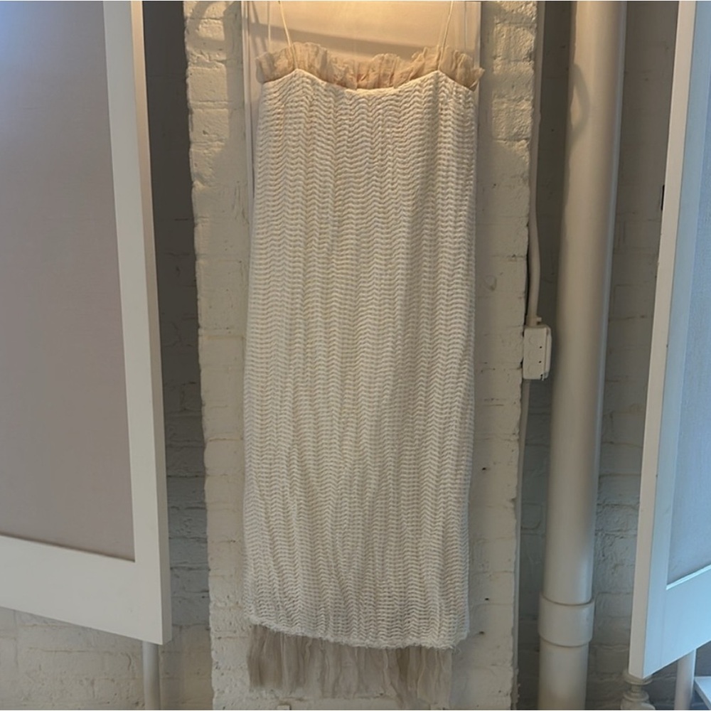 Khaite Knit Ruffle Dress